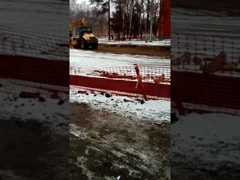 ремонт дороги,перекрёсток Свердлова -красноармейская