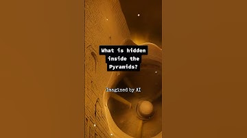 Asking Artificial intelligence what is hidden inside the pyramids #shorts #artificialintelligence