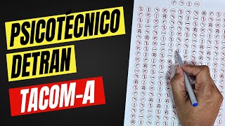 Psicotécnico Detran 2025 - Como Par No Teste Tacom-A Atenção Concentrada