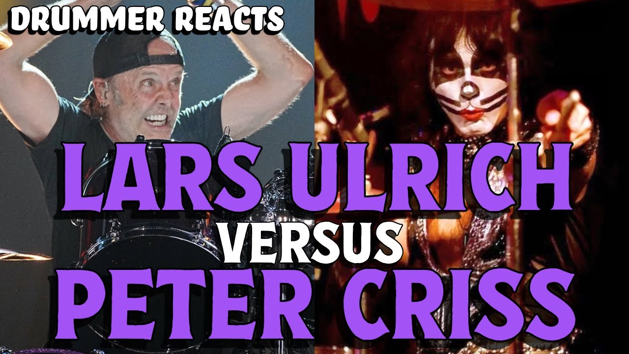Drummer reacts to Lars Ulrich (Metallica) VS Peter Criss (Kiss) - Enter Sandman - Shock Me