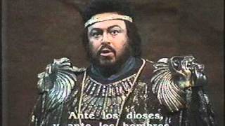 Luciano Pavarotti - AIDA - act 4 - Amneris - gia i sacerdoti adunansi - Ghena Dimitrova