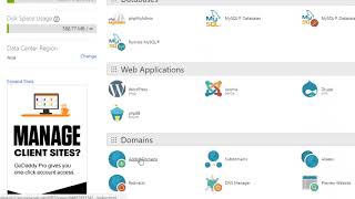 How to host multiple websites in deluxe hosting in GoDadday
