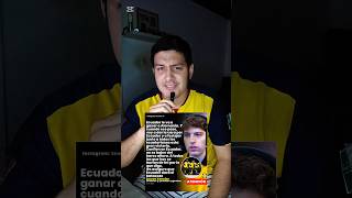 🤯🇪🇨 ¿PROFECÍA O CASUALIDAD? DAVOO XENEIZE PREDIJO LA VICTORIA DE ECUADOR #ecuador #davooxeneize