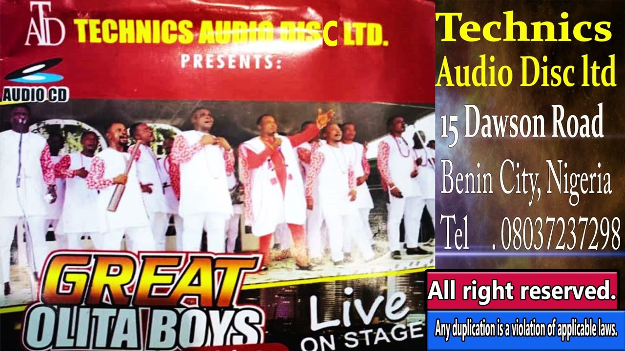 GREAT OLITA BOYS LIVE ON STAGE VOL 2 for Technics