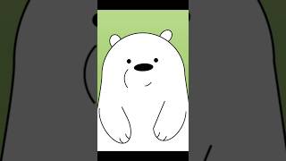 Drawing Ice Bear From We Bare Bears In Powerpoint