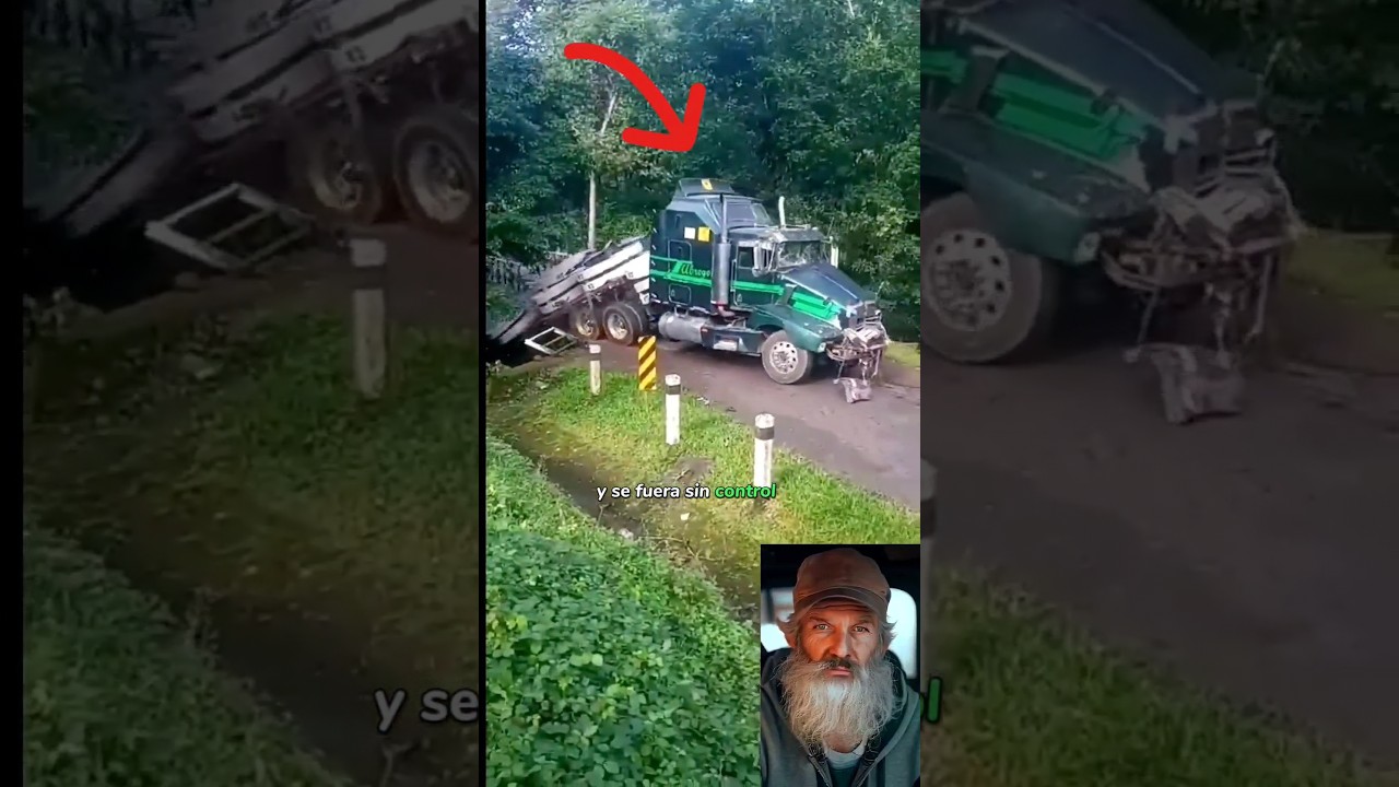 accidente sufrió el conducto de este Camión😯#camion #truck #trailer #camioneros #camiones