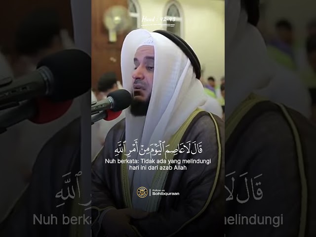 😭Sampai menangis menghayati bacaan Surah Hud 42-43 Mishari rasyid class=