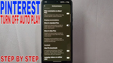 ✅  How To Turn Off Autoplay Videos While On Cellular Data On Pinterest 🔴