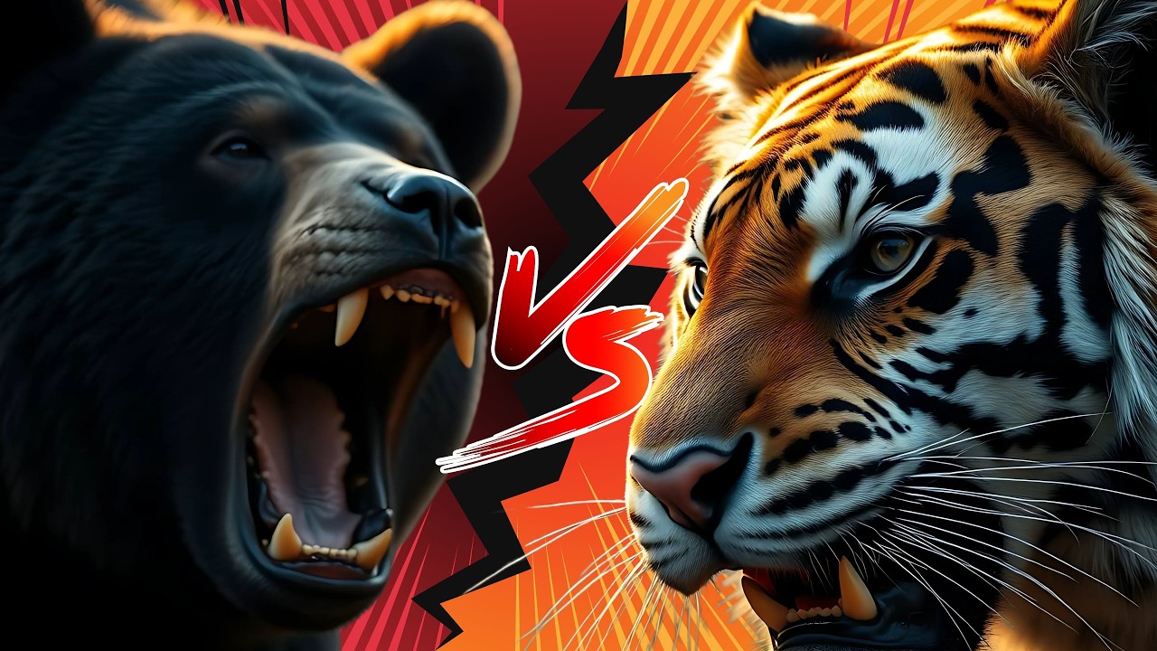 Epic Animal Battle Tiger vs Bear Animal Versus YouTube