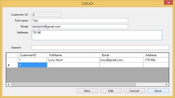 C# Tutorial - Insert Update Delete View and Search data in MySQL | FoxLearn