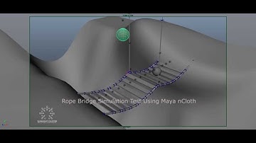 Rope Bridge Test Maya nCloth
