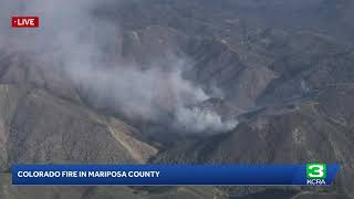 WATCH | LiveCopter 3 over the Colorado Fire in Mariposa Fire
