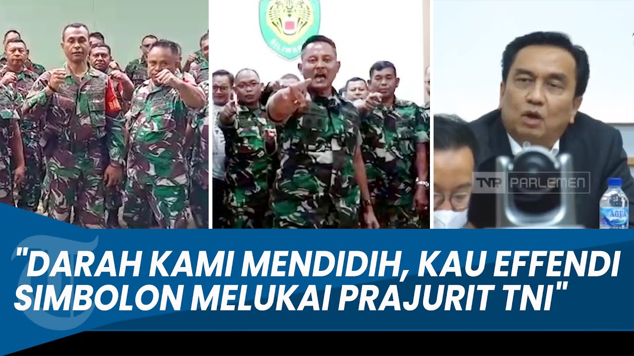 DANDIM MURKA! Dengar Effendi Simbolon Sebut TNI Gerombolan dan Mirip Ormas: Kami Tak Terima Ucapanmu