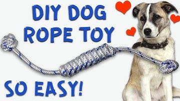 My Dog is so Happy Now! DIY Dog Rope Toy (Sail Knot)