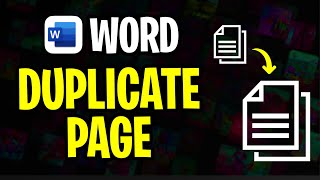 How to Duplicate a Page in Microsoft Word (2025) | Step by Step Guide
