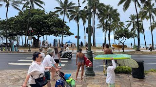 Waikiki Honolulu Hawaii Walking Tour 4K 🌺