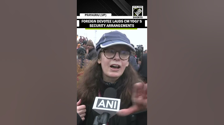 "They are saving us..." Foreign devotee lauds Yogi Adityanath's security arrangements for Maha Kumbh