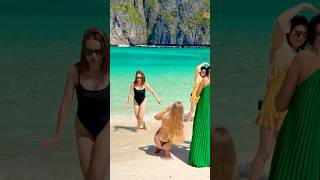🇹🇭Maya Bay Beach Hot Sand And Sea Summer Holiday 30🐬 #mayabeach #mayabay