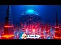 Blender - Easy Sci-fi City Animation in Eevee (Blender 2.8)