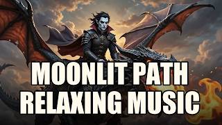 Moonlit Path Relaxing Music | Lyric Video