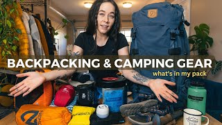 Backpacking & Camping Gear Essentials // what you need for backcountry camping + what's in my pack