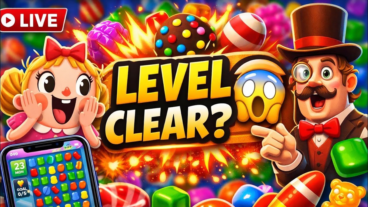 LIVE Candy Crush Saga | Level Clear Challenge 😱🔥