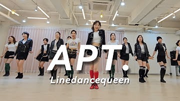 APT. Line Dance Practice l Improver l Linedancequeen l ROSÉ l Bruno Mars l apt linedance l 아파트라인댄스