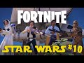 Star wars characters play fortnite during the may 4th event