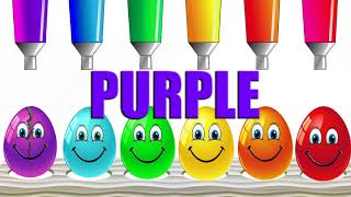 Learn COLORS With PAINTS and BALLS for Children\Cute kitten cat Learning video ror kids