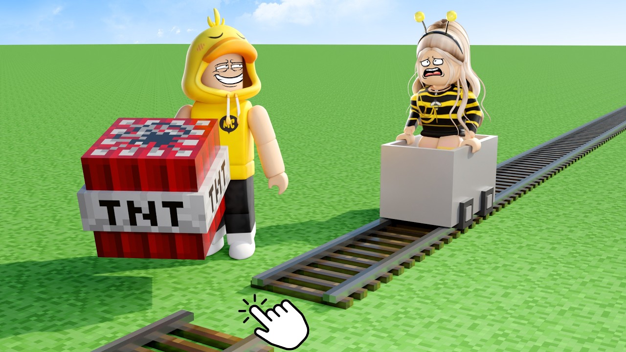 NGABUBURIT!! Aku Buat ROLLER COASTER Minecraft Paling EKSTREM!!