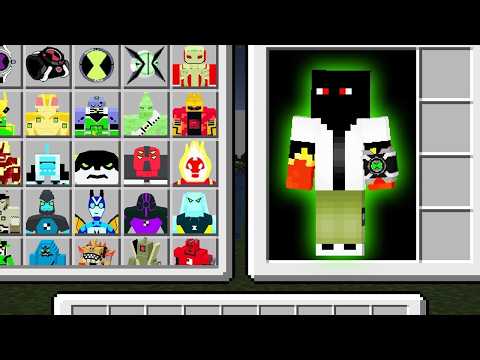 I turned into BEN 10's ALIEN X in Minecraft