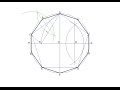 How to draw a regular decagon inscribed in a circle