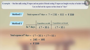 Distributive Property of Whole Numbers | Part 2/3 | English | Class 6