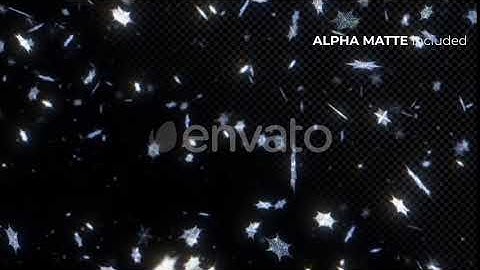 Snowflakes Crystals Alpha | Motion Graphics - Envato elements