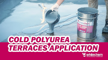 WHITECHEM COLD POLYUREA TERRACE APPLICATION IN 3 STEPS - CP 1008 #waterproofing #polyurea