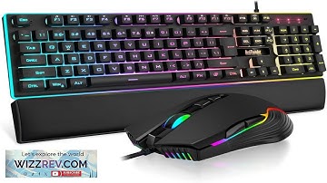 RedThunder K10 Wired Gaming Keyboard and Mouse and Wrist Rest Combo RGB Review