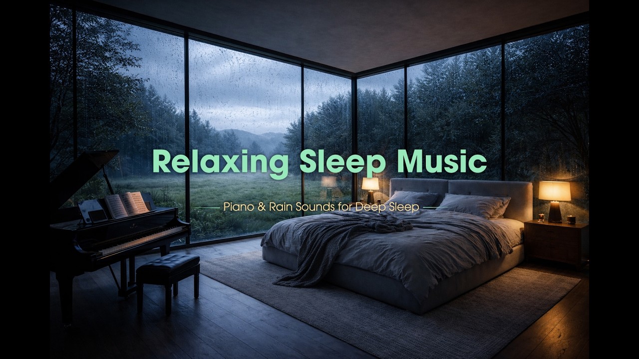 Relaxing Sleep Music 🌙 Soft Piano & Rain Sounds for Deep Sleep, Calm ...