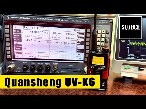 Quansheng UV K6 test - czułość, moc wyjściowa, częstotliwość, harmoniczne