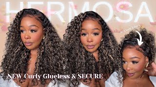 🤭😍wow! Perfect Blonde Highlighted Curly 8x5 Summer Ready 2025! Shake & Go! Hermosa Hair!