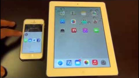 Smartphone iOS 7 AirDrop Demo on iPhone 5 & iPad 4 2014