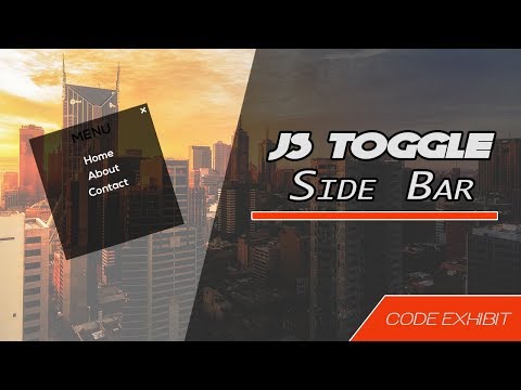 JavaScript Slide Menu Toggle 2019 | Web Design Tips & Tricks 2019