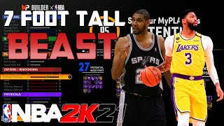 NBA 2K21 NEXT GEN BEST POWER FORWARD BUILD | 7'0 BIG THAT CAN FINISH, SHOOT 3'S AND PLAY DEFENSE
