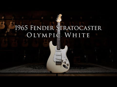 MINT 1965 Fender Stratocaster Olympic White w/ Aaron Hiebert!