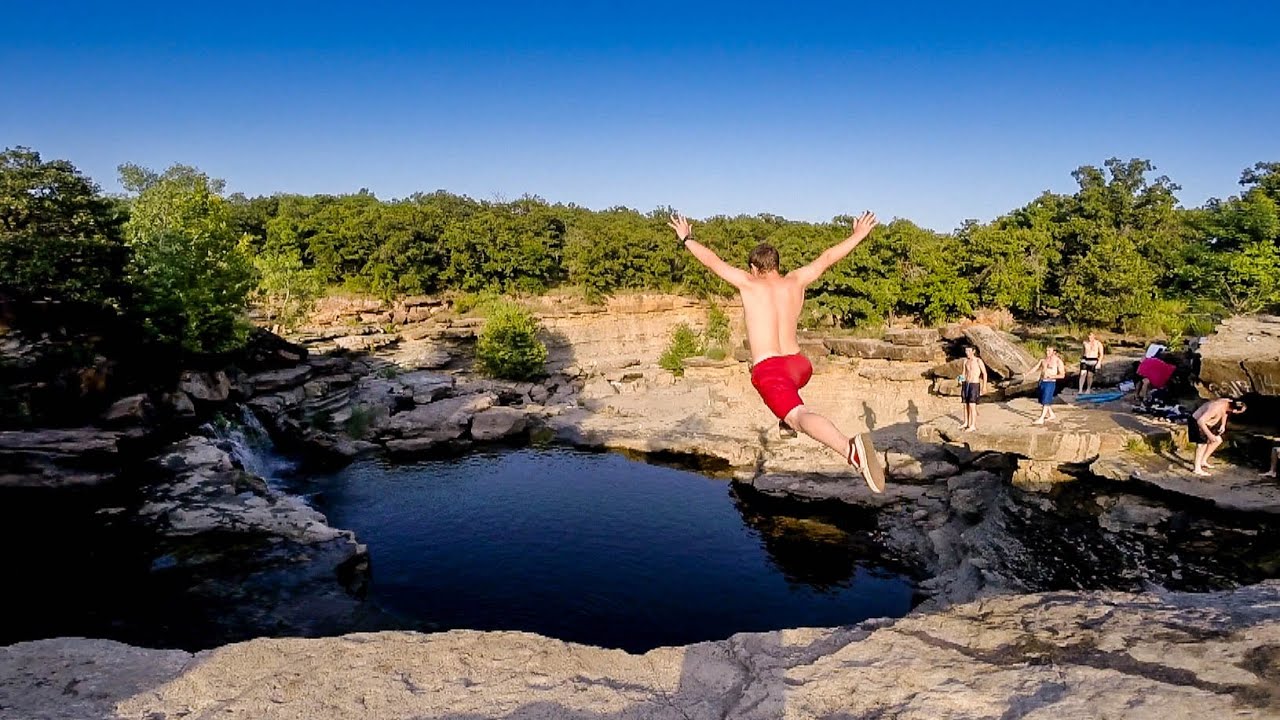 Cliff Jumping Oklahoma YouTube