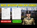 Initial Interview Form|Boi data Form|PMA 156|PMA Intinal Interview|Khan Forces Academy|PMA|Cadet|