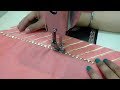 Salwar Poncha Design with Gotta Patti Lace || Salwar Mohri Design making