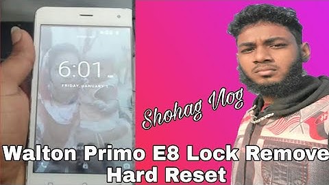 Walton Primo E8 Hard Reset/pattern all lock remove/flash file without password