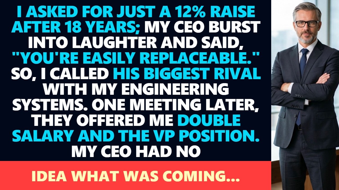 My CEO Laughed at My Request for a 12% Raise—I Took My Skills to His Rival…