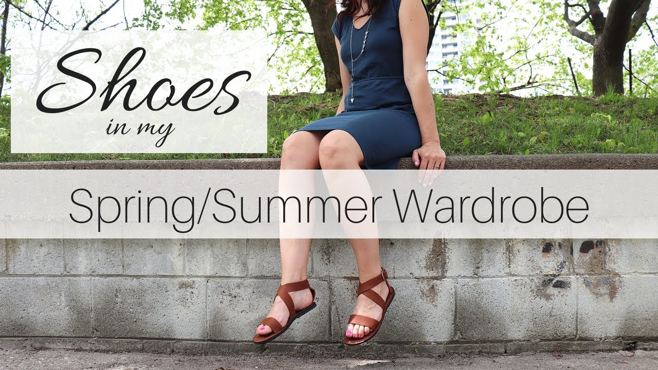 Shoes in my Spring/Summer Capsule Wardrobe | Capsule Shoes - YouTube
