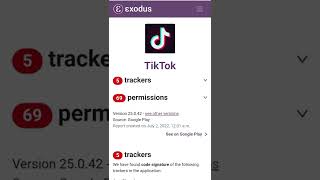 Exodus Privacy App Reports Reveals HIDDEN Trackers! #shorts screenshot 4